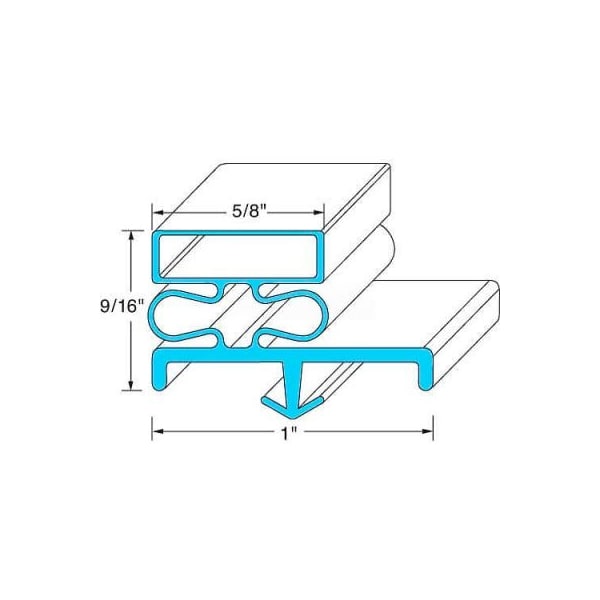 Door Gasket 22-3/4" x 29-1/2" For Delfield, DELMCC605